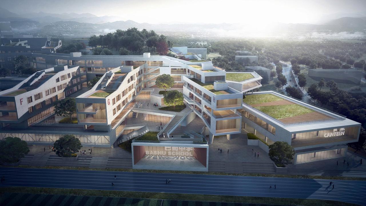 BIM建筑|三峡巴蜀中学:建筑与大地的和谐协奏 / 西筑设计作品 BIM建筑|三峡巴蜀中学:建筑与大地的和谐协奏 / 西筑设计作品