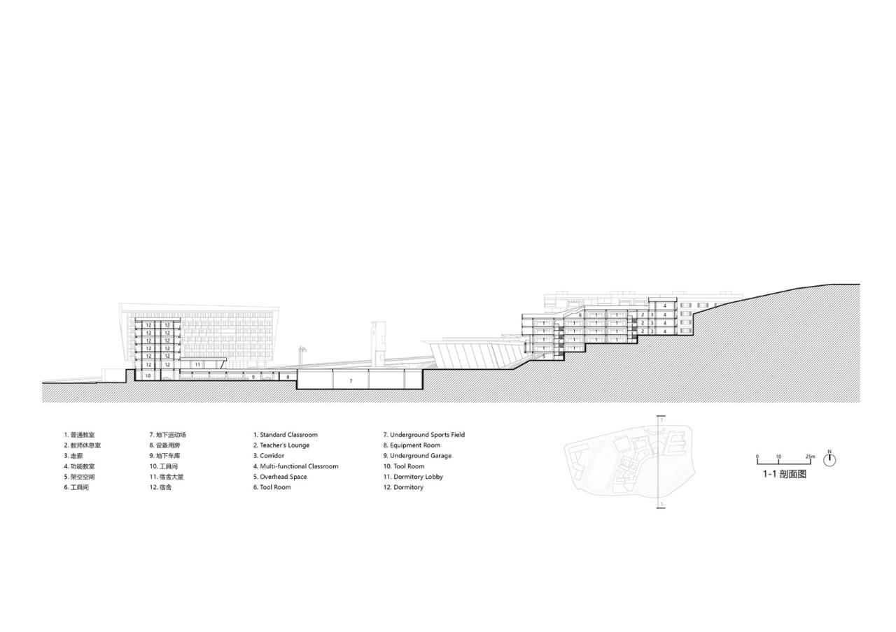 BIM建筑|三峡巴蜀中学:建筑与大地的和谐协奏 / 西筑设计作品 BIM建筑|三峡巴蜀中学:建筑与大地的和谐协奏 / 西筑设计作品