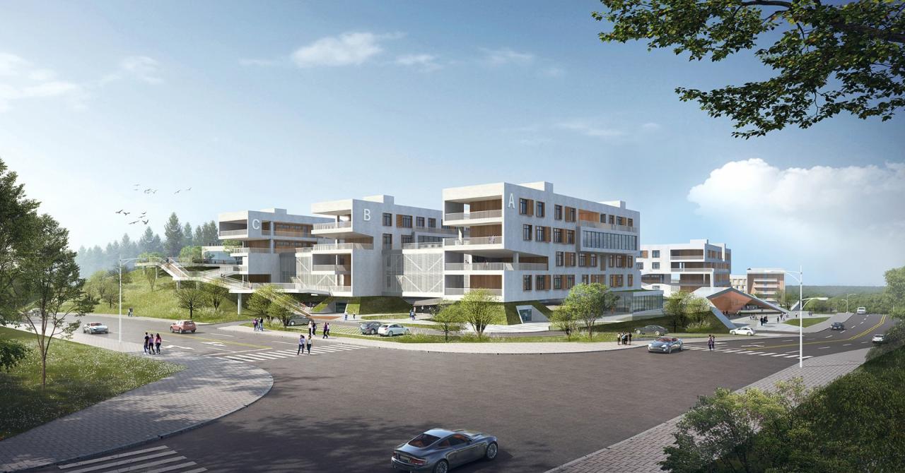 BIM建筑|三峡巴蜀中学:建筑与大地的和谐协奏 / 西筑设计作品 BIM建筑|三峡巴蜀中学:建筑与大地的和谐协奏 / 西筑设计作品