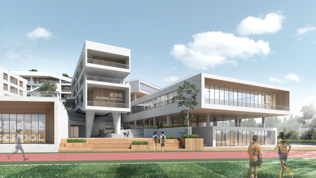 BIM建筑|三峡巴蜀中学:建筑与大地的和谐协奏 / 西筑设计作品 BIM建筑|三峡巴蜀中学:建筑与大地的和谐协奏 / 西筑设计作品