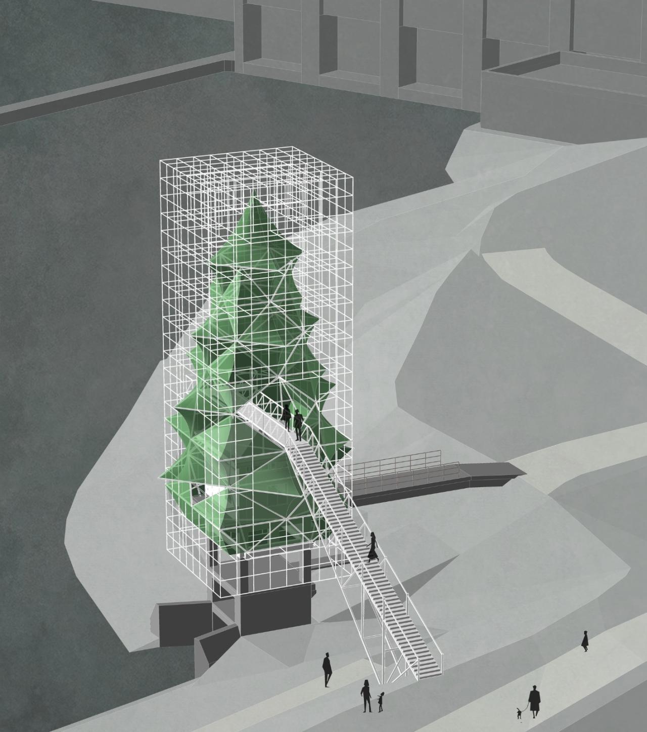 BIM建筑|人造树 / 有限设计工作室 BIM建筑|人造树 / 有限设计工作室