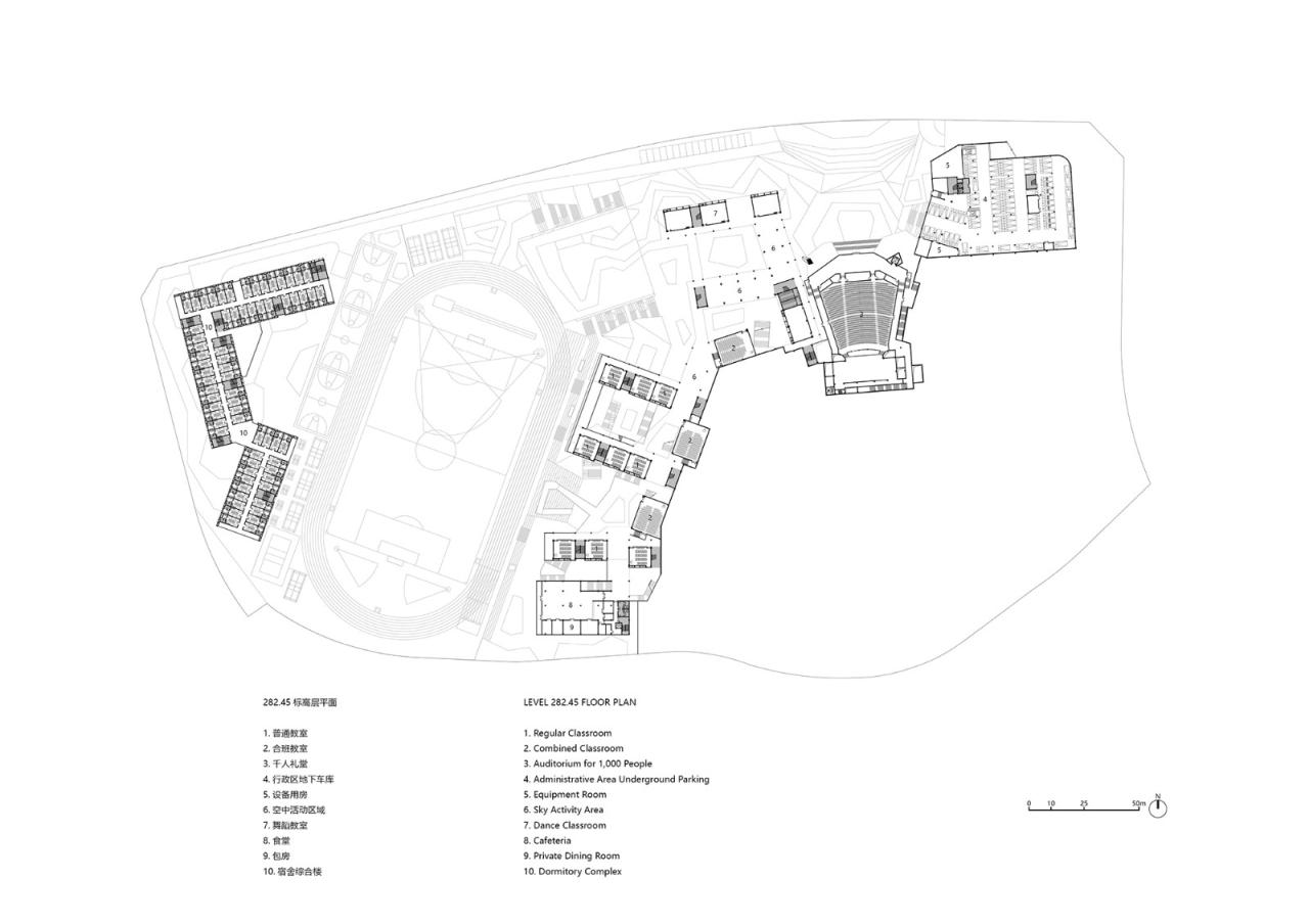 BIM建筑|三峡巴蜀中学:建筑与大地的和谐协奏 / 西筑设计作品 BIM建筑|三峡巴蜀中学:建筑与大地的和谐协奏 / 西筑设计作品