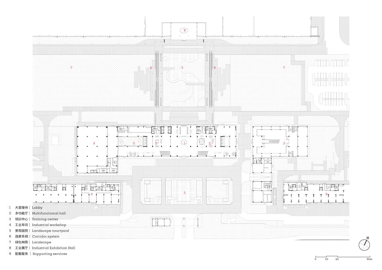 BIM建筑|西奥电梯产业园:先进智造与永续生活兼容的“未来工厂”/goa大象设计 BIM建筑|西奥电梯产业园:先进智造与永续生活兼容的“未来工厂”/goa大象设计
