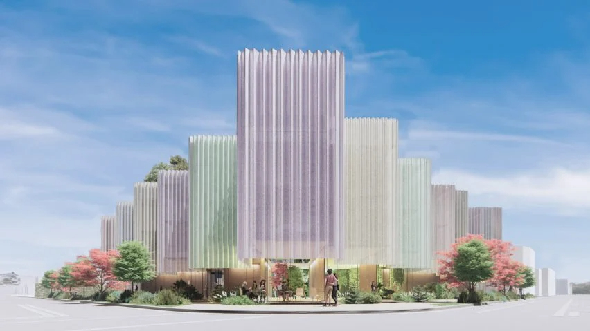 BIM建筑|隈研吾为迈阿密设计区揭幕彩色建筑 BIM建筑|隈研吾为迈阿密设计区揭幕彩色建筑