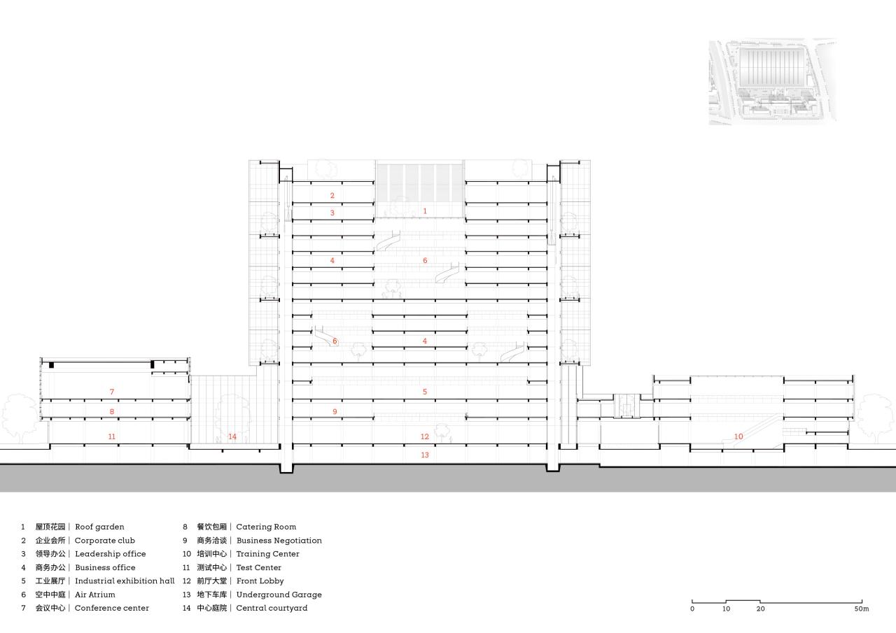 BIM建筑|西奥电梯产业园:先进智造与永续生活兼容的“未来工厂”/goa大象设计 BIM建筑|西奥电梯产业园:先进智造与永续生活兼容的“未来工厂”/goa大象设计