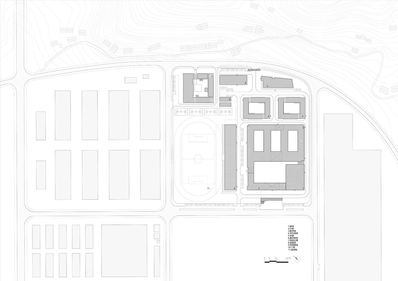 BIM建筑|南山五福堂高级中学 / 小写建筑 BIM建筑|南山五福堂高级中学 / 小写建筑