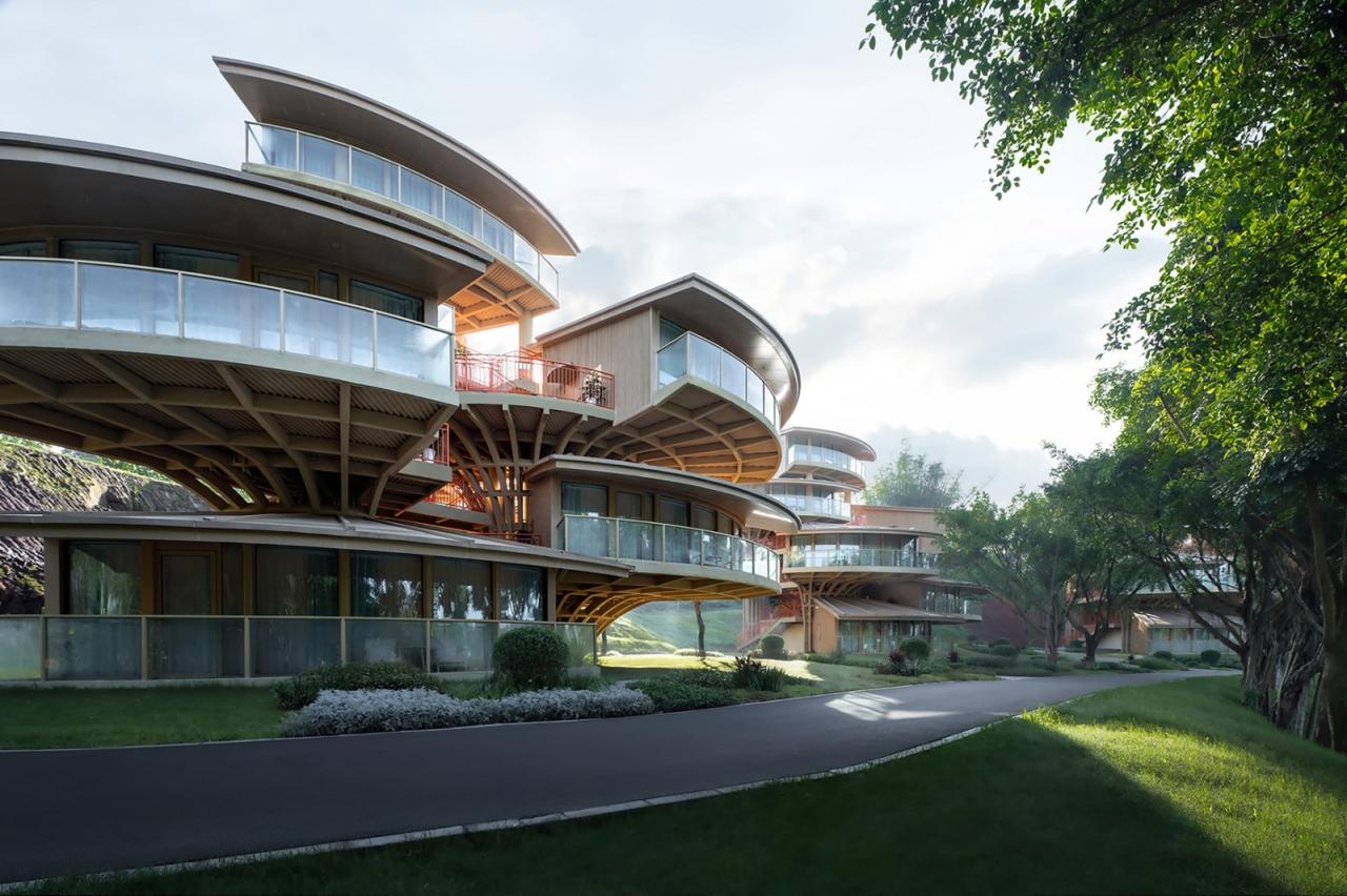 BIM建筑|树叶的结构:南溪欢乐田园野趣酒店树屋设计 / 王晖建筑工作室 BIM建筑|树叶的结构:南溪欢乐田园野趣酒店树屋设计 / 王晖建筑工作室