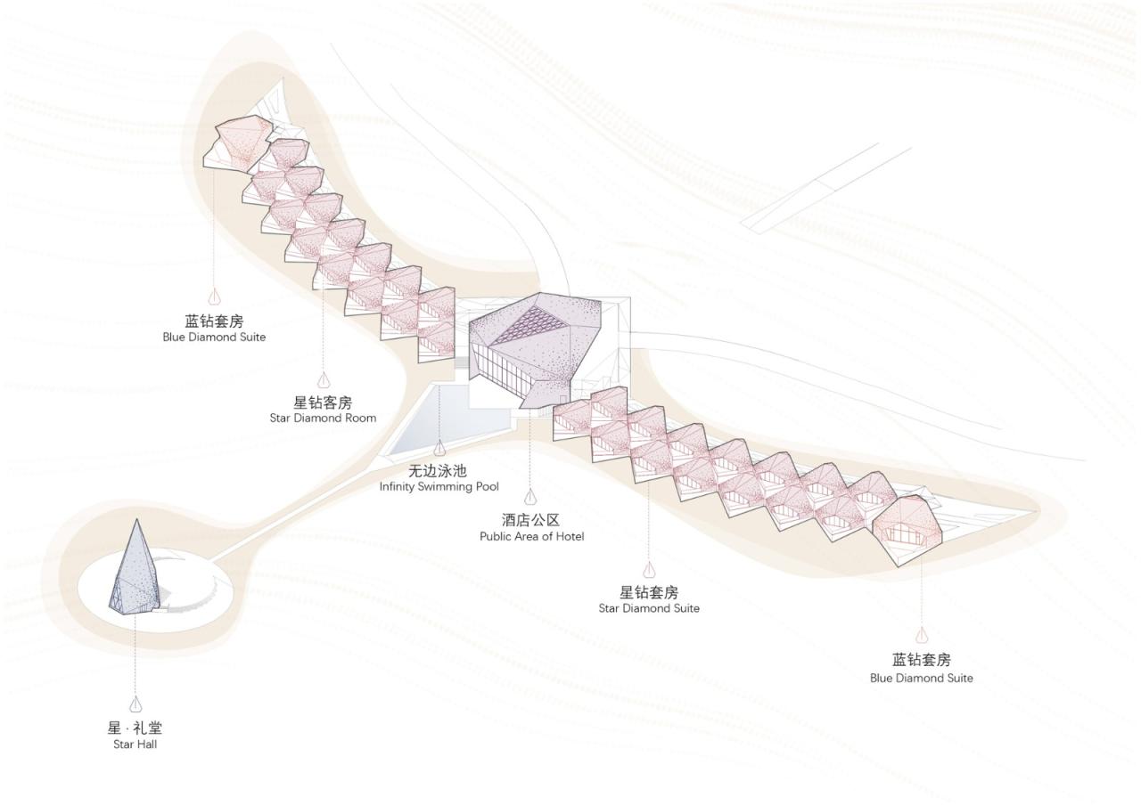 BIM建筑|中卫沙漠钻石酒店 / 水石设计-米川工作室 BIM建筑|中卫沙漠钻石酒店 / 水石设计-米川工作室