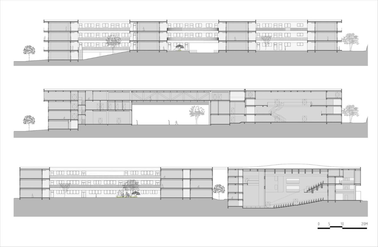 BIM建筑|南山五福堂高级中学 / 小写建筑 BIM建筑|南山五福堂高级中学 / 小写建筑