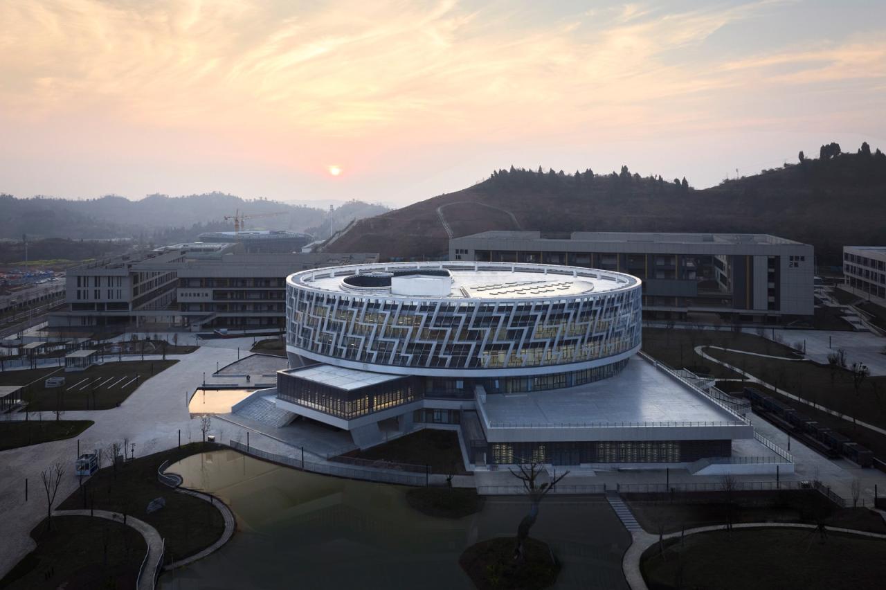 BIM建筑|重庆电力高等专科学校图书馆 / 天津大学设计总院·顾志宏工作室 BIM建筑|重庆电力高等专科学校图书馆 / 天津大学设计总院·顾志宏工作室