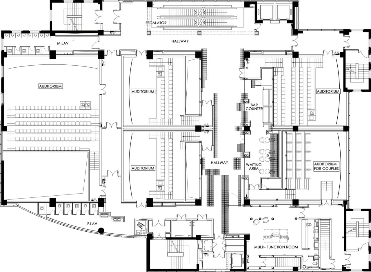 BIM建筑|裹在 “砖浪” 里的海岛影院 / 壹正企划 BIM建筑|裹在 “砖浪” 里的海岛影院 / 壹正企划