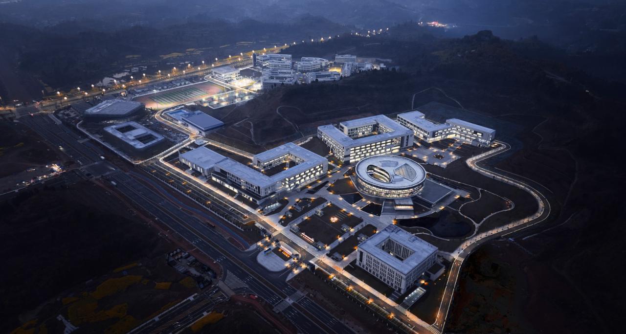 BIM建筑|重庆电力高等专科学校图书馆 / 天津大学设计总院·顾志宏工作室 BIM建筑|重庆电力高等专科学校图书馆 / 天津大学设计总院·顾志宏工作室
