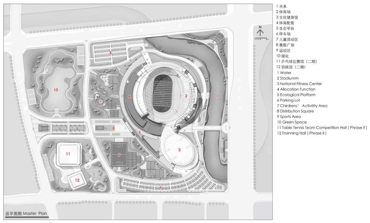 BIM建筑|襄阳全民体育运动中心 / 中南建院墨水尺工作室 BIM建筑|襄阳全民体育运动中心 / 中南建院墨水尺工作室