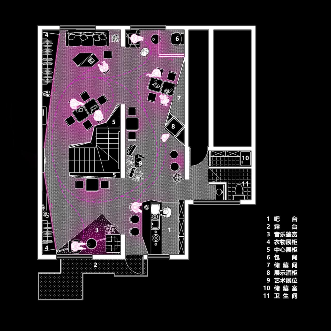 BIM建筑|On Top蒸汽波酒吧与买手店:融合艺术与空间 / 米黑建筑 BIM建筑|On Top蒸汽波酒吧与买手店:融合艺术与空间 / 米黑建筑