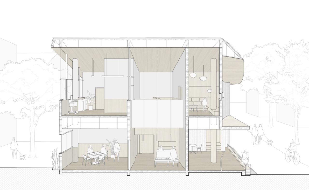 BIM建筑|何家村老年之家 / 由牧建筑 BIM建筑|何家村老年之家 / 由牧建筑
