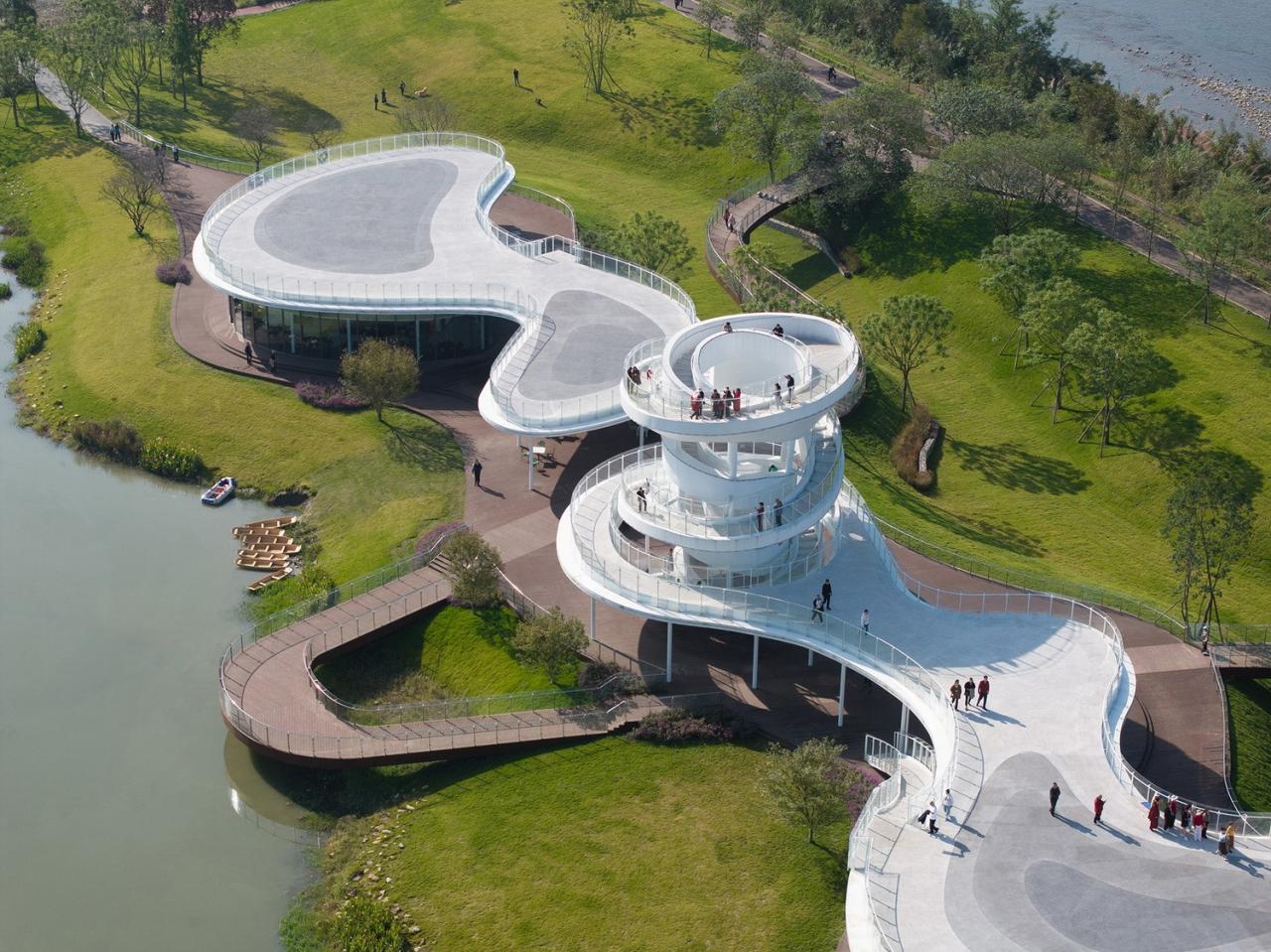 BIM建筑|凫岛 · 鲁家滩湿地公园商业服务中心 / MUDA 慕达建筑 BIM建筑|凫岛 · 鲁家滩湿地公园商业服务中心 / MUDA 慕达建筑