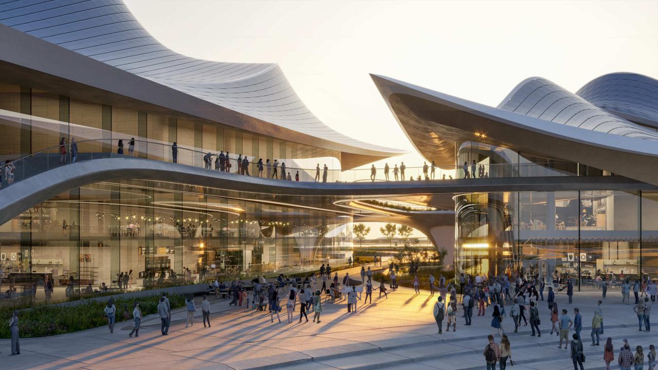 BIM建筑|‘曹娥江文化艺术中心’中标方案 / ZHA + 中南建院 BIM建筑|‘曹娥江文化艺术中心’中标方案 / ZHA + 中南建院