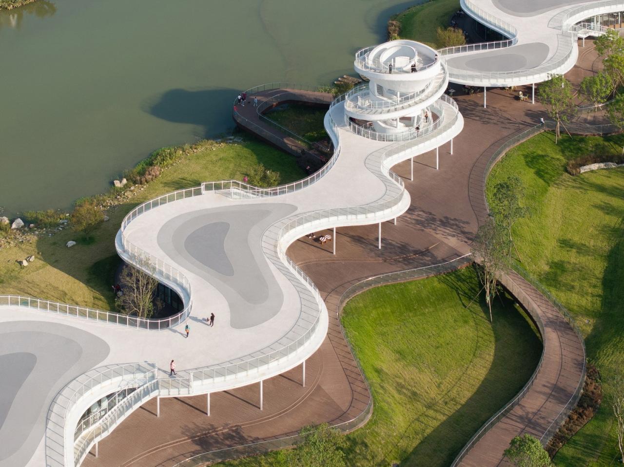 BIM建筑|凫岛 · 鲁家滩湿地公园商业服务中心 / MUDA 慕达建筑 BIM建筑|凫岛 · 鲁家滩湿地公园商业服务中心 / MUDA 慕达建筑