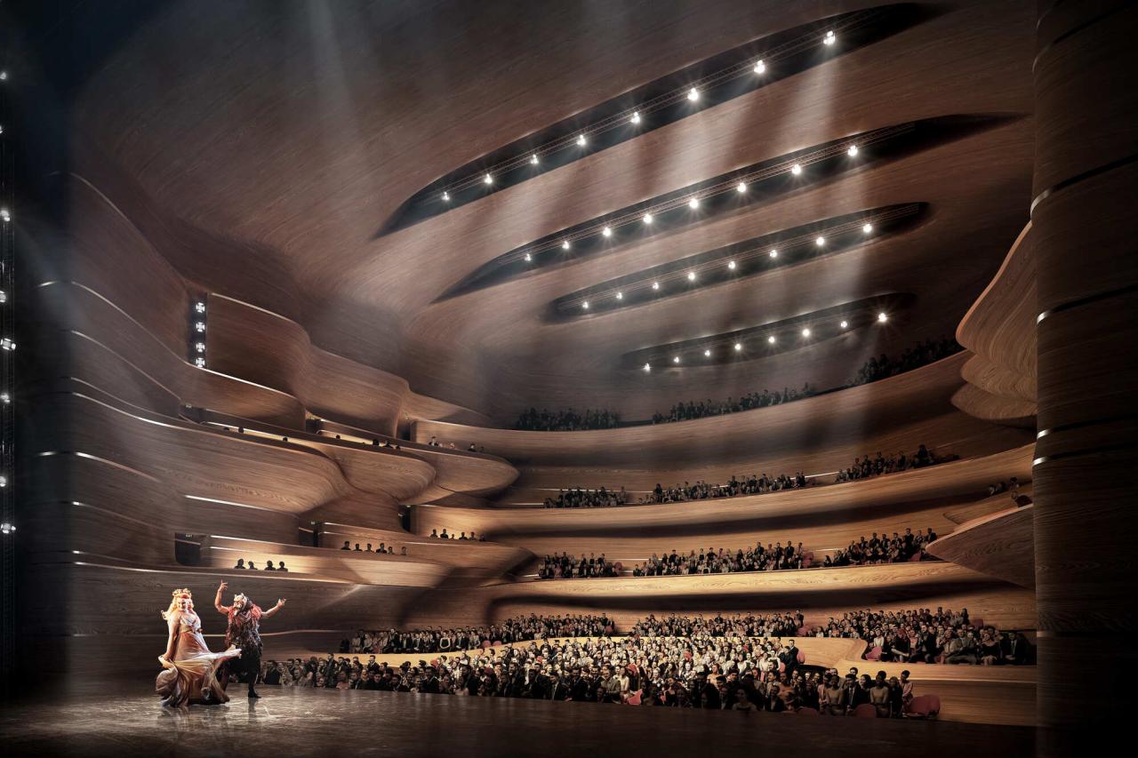 BIM建筑|‘曹娥江文化艺术中心’中标方案 / ZHA + 中南建院 BIM建筑|‘曹娥江文化艺术中心’中标方案 / ZHA + 中南建院