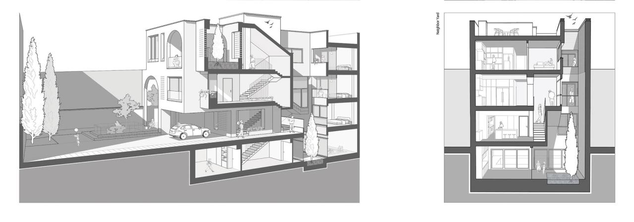 BIM建筑|2 IVANs, 2 HOUSEs / HAMAAN Studio BIM建筑|2 IVANs, 2 HOUSEs / HAMAAN Studio