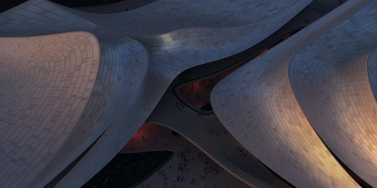 BIM建筑|‘曹娥江文化艺术中心’中标方案 / ZHA + 中南建院 BIM建筑|‘曹娥江文化艺术中心’中标方案 / ZHA + 中南建院