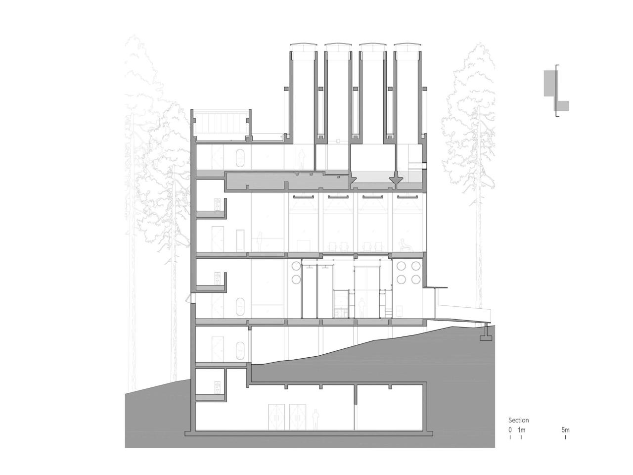 BIM建筑|雾灵山眼石汤泉,林中仪器 / 直向建筑 BIM建筑|雾灵山眼石汤泉,林中仪器 / 直向建筑
