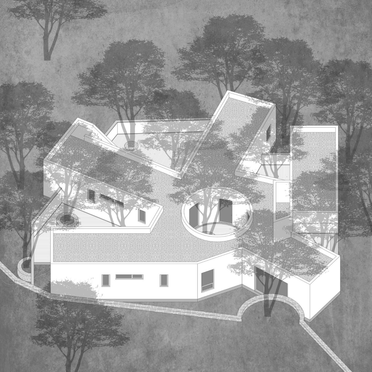BIM建筑|龙眼树下的院子 / 在场建筑 BIM建筑|龙眼树下的院子 / 在场建筑