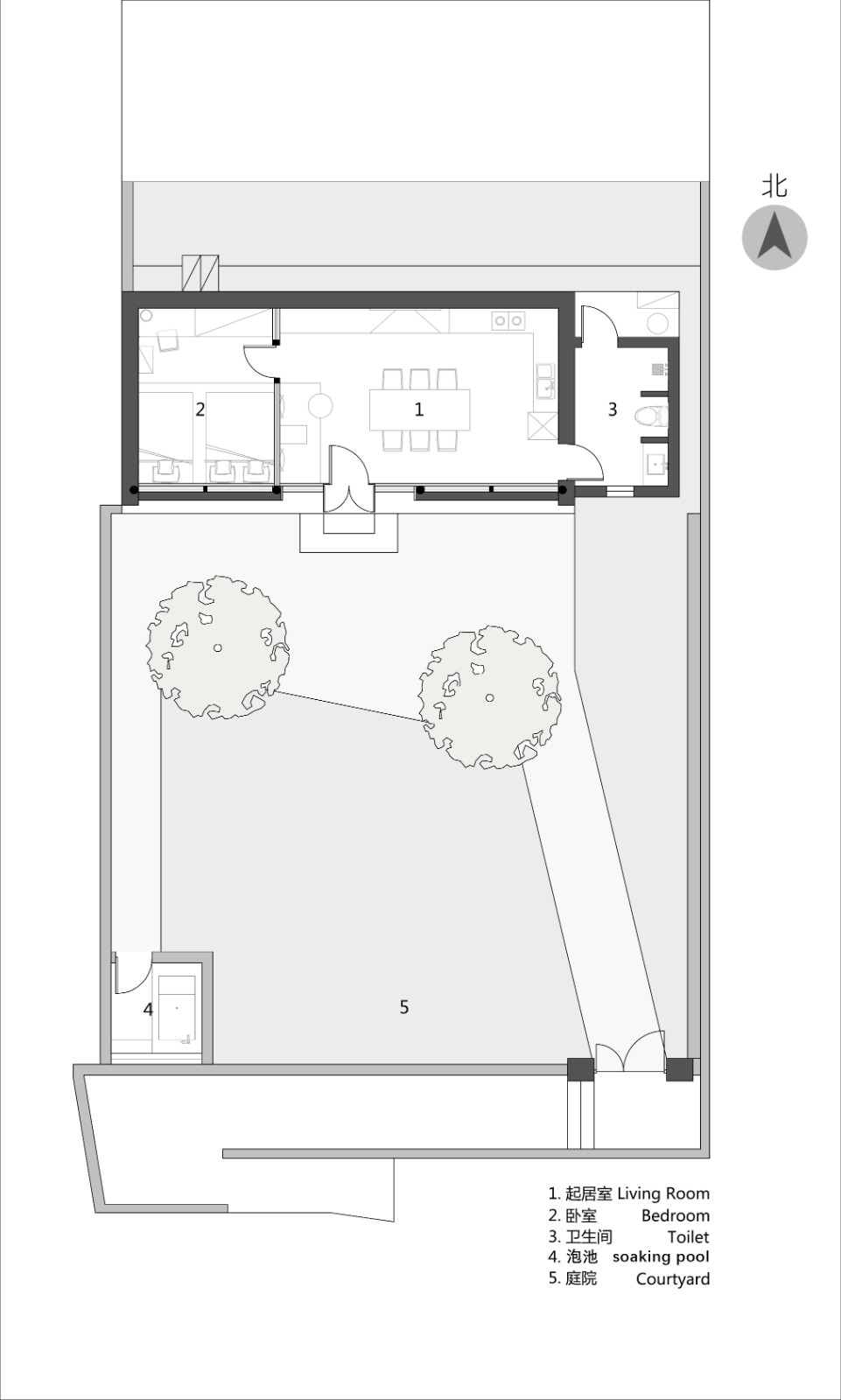 BIM建筑|后院·溜石港1号院改造 / GW空间设计 BIM建筑|后院·溜石港1号院改造 / GW空间设计