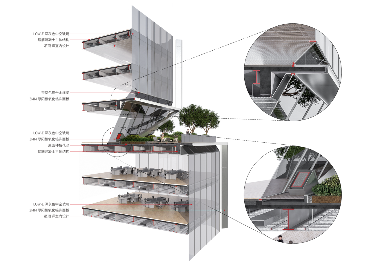 BIM建筑|武汉长江中心国际竞赛方案 / line+朱培栋关于城市坐标的双重思考 BIM建筑|武汉长江中心国际竞赛方案 / line+朱培栋关于城市坐标的双重思考