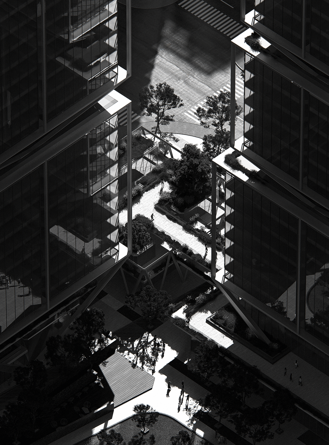 BIM建筑|武汉长江中心国际竞赛方案 / line+朱培栋关于城市坐标的双重思考 BIM建筑|武汉长江中心国际竞赛方案 / line+朱培栋关于城市坐标的双重思考