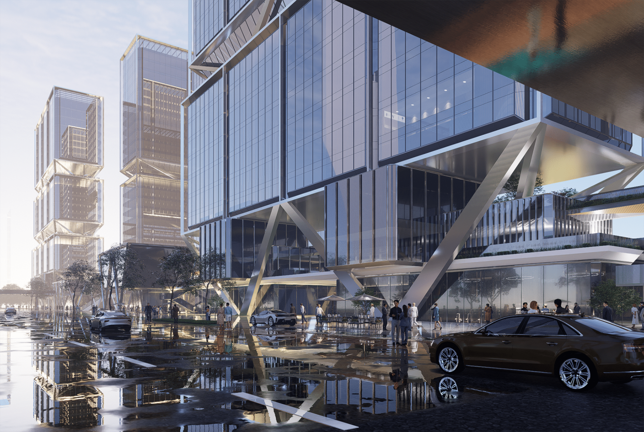 BIM建筑|武汉长江中心国际竞赛方案 / line+朱培栋关于城市坐标的双重思考 BIM建筑|武汉长江中心国际竞赛方案 / line+朱培栋关于城市坐标的双重思考