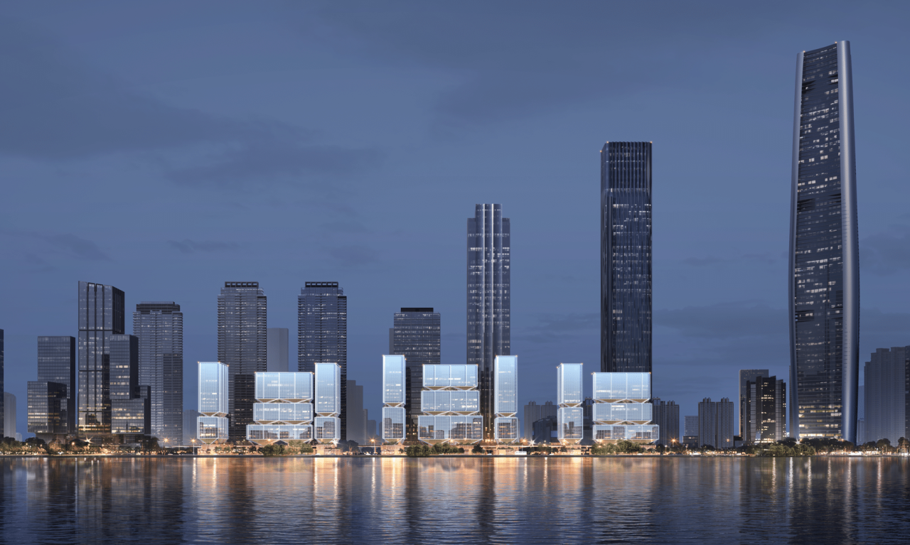 BIM建筑|武汉长江中心国际竞赛方案 / line+朱培栋关于城市坐标的双重思考 BIM建筑|武汉长江中心国际竞赛方案 / line+朱培栋关于城市坐标的双重思考